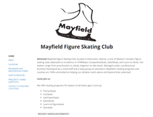 Tablet Screenshot of mayfieldfsc.ca